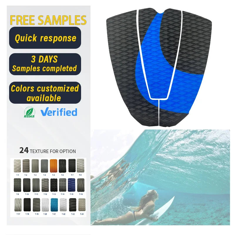 Waterplay Surfing Customized Surfboard Deck High Quality EVA Traction Pads Surf