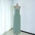 TEENYEE Customized Design Leg Slit Wedding Evening Dress Sage Green Bridesmaid Dresses Cocktail Dress for Party