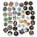 Hot Sale Custom Made Heat Press Iron-on Backing Animal Design Circular Round Embroidery Patches Badges for Clothes Bag