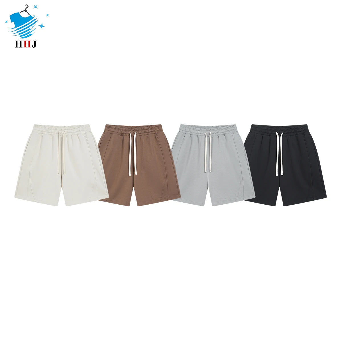Premium Men's Summer Knee-Length Shorts Loose Fit Breathable Knitted Fabric Patchwork Detail Custom Branding Bulk Orders Welcome