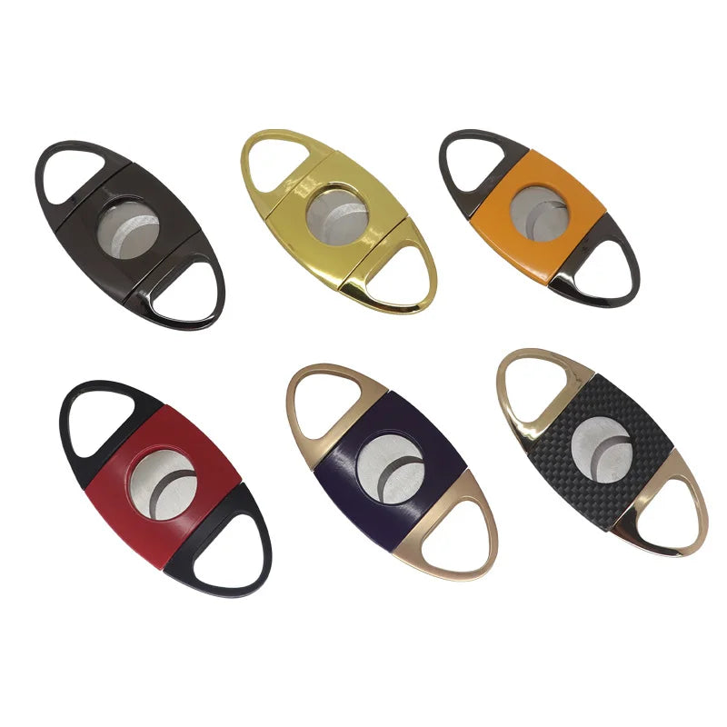 Premium Accessories Stainless Steel Blade Metal Handle Cigar Knife Cutter