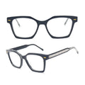 Vintage Classic Square Thick Quality Customized Eyeglasses Frame with Wide Side Acetate for Diamond Face Shape