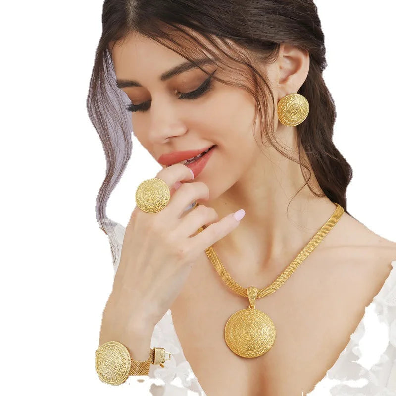 Jewelry Sets Bridal Necklace Accessories Earrings Ring Bracelet Set
