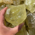 Wholesale Natural Lemon Xanthan Stone Rough Crystal Crafts Feng Shui Mascot rare for Sale