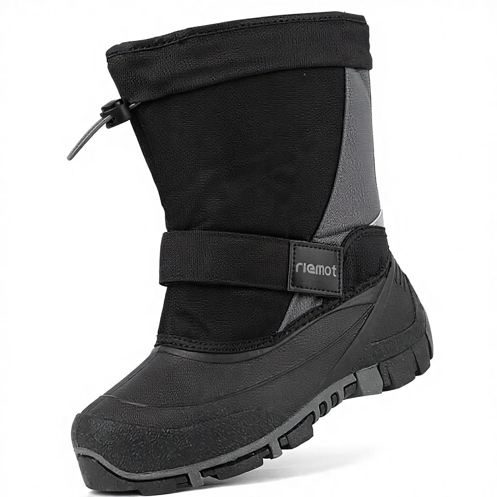 Riemot Schneestiefel Warm Round Toe Winter Snow Boots for Boys and Girls-Waterproof & Slip-Resistant Outdoor Shoes