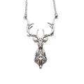 Vintage Nordic Classic Men's Deer Pendant Necklace Zinc Alloy Link Chain DIY Handmade Viking Talisman Christmas Gift