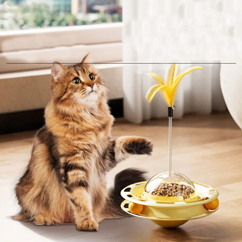 Pet Product Cat Tunnel Toy Ball Cat Feather Toy Food Tumbler Interactive Chew Cat Toy