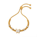 Vintage Personality Trend New 18k Gold Titanium Steel Bracelet Fashion Butterfly Design Jewelry Stainless Steel Bracelet