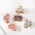 Wholesale Cute 3CM Hair Claw Clip with Rhinestone Flower Grip Wedding Hair Accessories for Girls