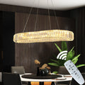 Custom Modern Smart LED Oval Lighting Lamp Chandelier Pendant for Apartment Hotel Restaurant Illumination