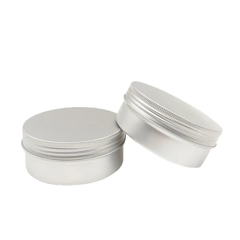 Factory Outlet Wholesale Tinplate Aluminum Box Hair Wax Cosmetics Thread Packing Round Storage Packaging Aluminum Tin Box