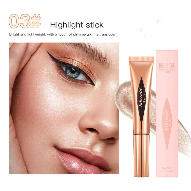 Custom Private Label Waterproof Vegan Bronzer Makeup Concealer Blusher and Highlighter  Contour Stick