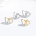 Hot Engagement Gift High Class Custom S925 Silver Jewelry Bride Wholesale Zirconia Earrings