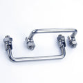 Modern Stainless Steel U-shaped Door Cabinet Folding Foldable Fixed Pull Handle