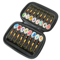 WS005 16pcs Artificial Spoon Fishing Lure Set Jigging Wobbler Spoon Fishing Lure Box Metal Spoon Bait With Single Hooks