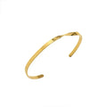 New Personality Lines Twist Heart Bracelet Ladies Stainless Steel Fashion Design Jewelry