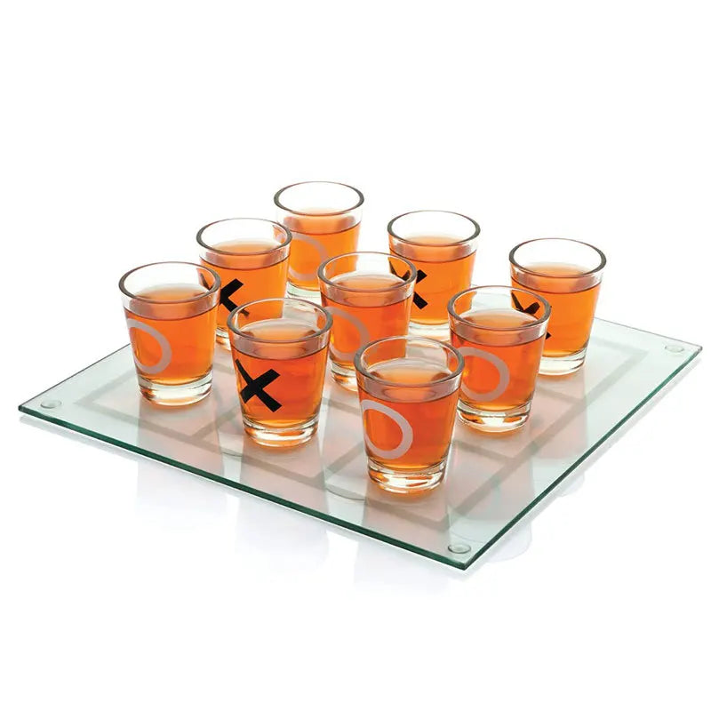 PAFU Party Board Drinking Game Tic Tac Toe Shot Glass Set