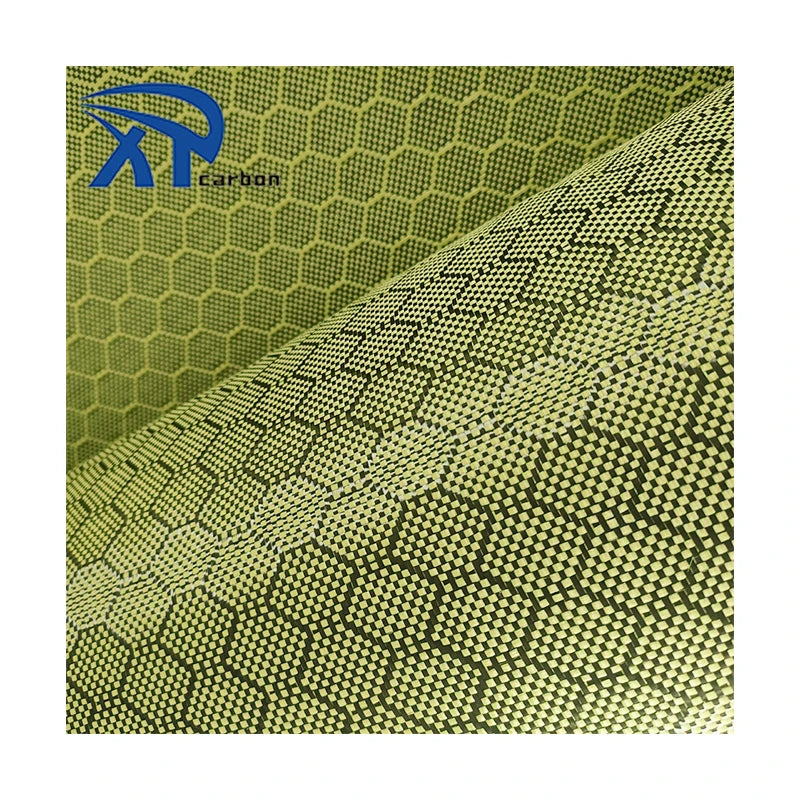 Hexagon Carbon Kevlars Fiber Fabric Honeycomb Carbon Fiber Fabric Cloth