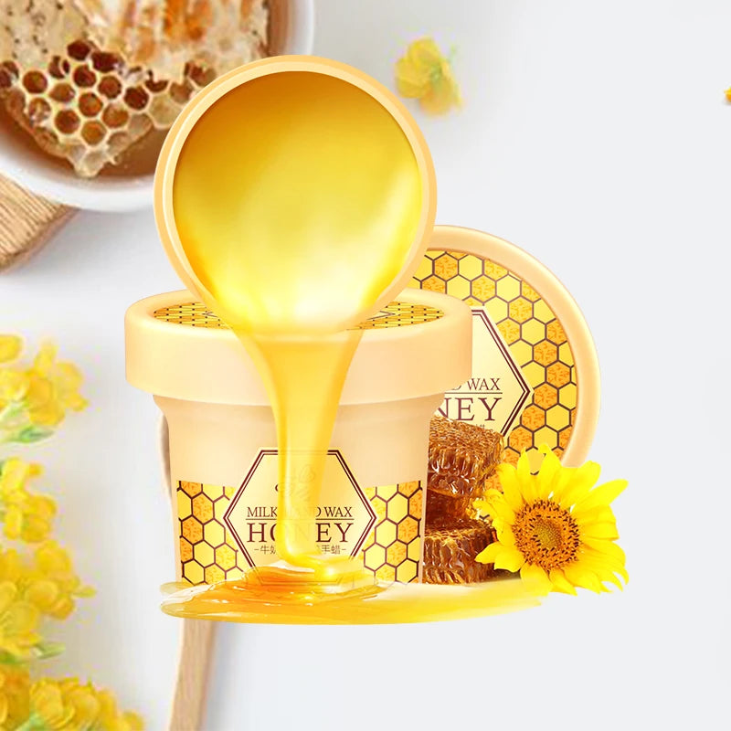 LAIKOU 120g Milk Honey Moisturizing Whitening Hand Mask Drop Shipping Hot Sale K1 Nourishing Peeling Wax