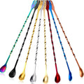 26cm/32cm Stainless Steel Bar Mixing Tools Stainless Steel Coffee Cocktail bar Mixing Spoon for Drink Wine