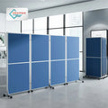 Portable Folding Conference Room Divider Privacy Screens Office Furniture Partition Screen With Wheels