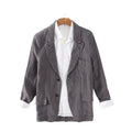 Wholesale Mens Hemp Cotton Jackets Casual Loose Linen Blazer Multi-color Linen Shirt Jacket for Men