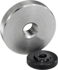 DIN 467 Stainless Steel Aluminum Brass Flat Round Knurled Thin Low Step Nut