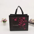 Custom Logo Printed Recycled Green Laminated Non-Woven PP Fabric Shopping Bag Woven Handled Carton Pattern Supermarket Packing
