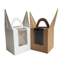 Custom Single Clear Window Cupcake Box Factory Priced for Food Packaging Made of Durable Paper