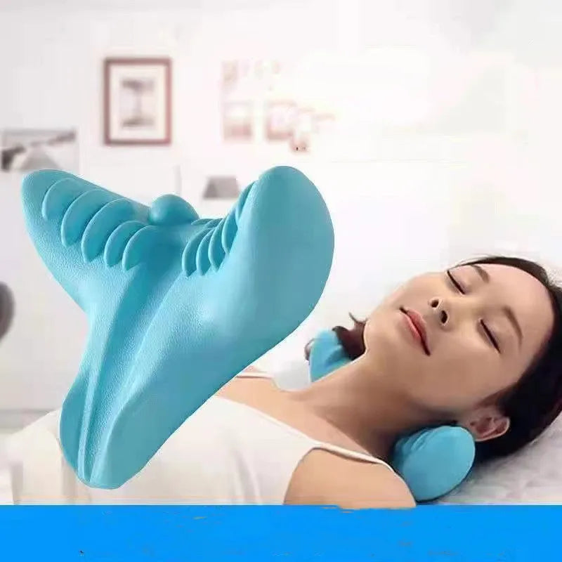 CW BKS003 Cervical Shiatsu Massage Lumbar Spine Back and Neck Stretcher Pain Relief Pillow Corrector Neck Supporter