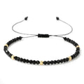Dainty 4mm Faceted Beaded Bracelet for Women Gift Natural Gemstone Handmade Braided Adjustable Yoga Healing Stone Bracelet