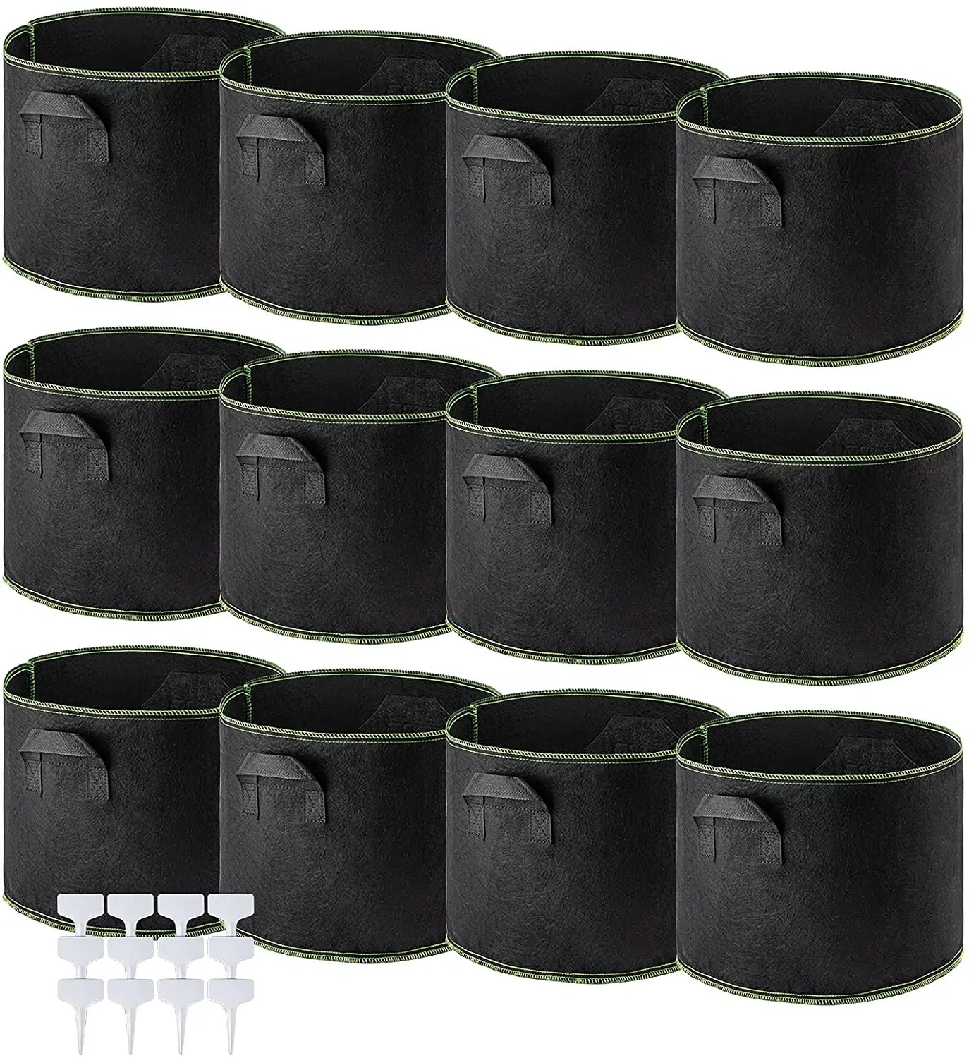 Cheap Customized 1 3 5 7 10 15 20 50 100 Gallon Heavy Duty Smart Garden Grow Pot Thickened Aeration Non Woven Planter Grow Bags