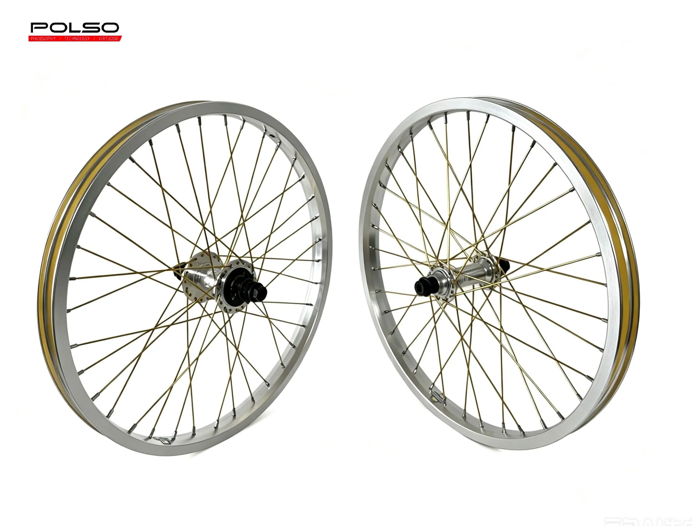 POLSO WS017-B14 BMX Wheels 20 Inch Aluminum Alloy Free Style HUB BMX Bikes Cycling Riding Outdoor Bicycle Wheels