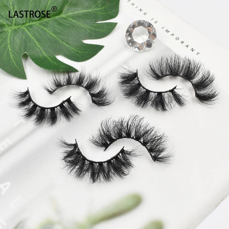 Private Label 20mm 5D Russian Fluffy Vegan Faux Mink Eyelash Vendor 3D 15mm 16mm 18mm Strip Lashes Full 5D Mink Lash