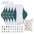 Set of 6 Organic Cotton Menstrual Pads with Wet Bag Reusable Panty Liners with Sanitary Suit Feminine Sanitary Products Wet Bag