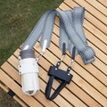 Adjustable Pattern Leather Water Bottle & Thermos Cup Sleeve with Portable Shoulder Strap for Camping & Travel