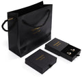 Black Jewelry Box Custom Jewelry Boxes with logo Packaging Jewelry Box Custom logo Packaging Bijoux