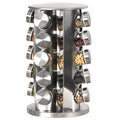 Kitchen Counter Top Spice Rack Organizer with 20 Jars Stainless Steel Seasoning Storage Rack Holder Organizer
