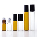 In Stock 3ml 5ml 10ml Clear/amber Glass Roll on Bottle for Perfume/essential Oil
