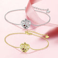 Wholesale Luxury 925 Sterling Silver Charm Bracelet for Women Customized High Quality Rhodium Plating Trendy Heart Zircon Gifts
