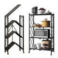 Multi-layer Kitchen Storage Rack Movable Balcony Living Room Organizer Storage Shelf for Household Vegetable Basket Rack