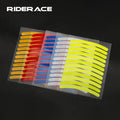 RIDERACE Mountain Bicycle Tire Wheel Reflector Stickers Children's Balance Bike Safety Warning Sticker Motorcycle Car Rim