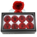 Wholesale Hight Quality Preserved Austin Rose Head 8pcs in Box  Forever Roses 4-5cm Eternal Flower Everlasting Roses