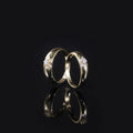 KH550 Abiding Chunky Jewelry 925 Sterling Silver 14k Yellow Gold Plated Lab Grown Diamond Eternity Statement Couple Ring