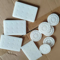 Private Logo Round Repeatable Eyelash Extension Glue Holder Pallet Crystal Glass Lash Tile Lash Glue Tray Holder