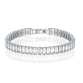SC Concise Style Diamond Bracelet Silvery Plated Tennis Bracelets Bracelet for Women