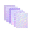 Holographic Overlay Film A4 Letter Size Cold Lamination Vinyl Roll Holographic Star Self Adhesive Holographic Lamination Film