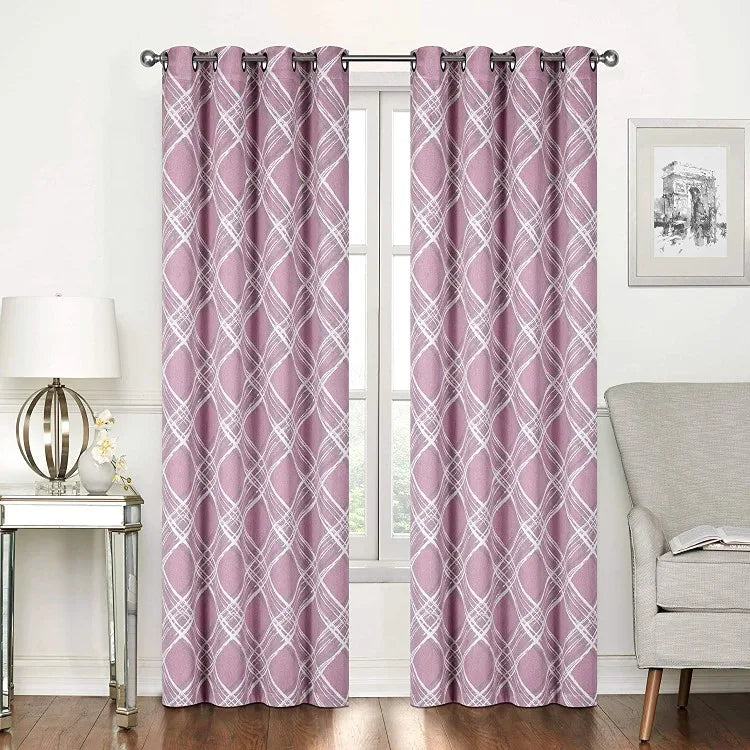 XinLan Latest Curtain Design European Christmas Room Darkening BedroomJacquard Window Curtains