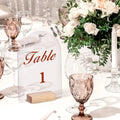Custom Luxury Wedding Centerpieces Party Supplies Place Cards Clear Blank Sheets DIY Acrylic Table Numbers Holder Sign