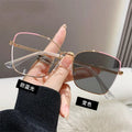 2024 Custom Logo Eyeglass Optical Frame Womens Eyewear Frame Optical Spectacle Frames Photochromic Lens Anti Blue Light Glasses